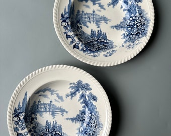 ヴィンテージ ジョンソン ブラザーズ プレート / ボウル 2 個セット