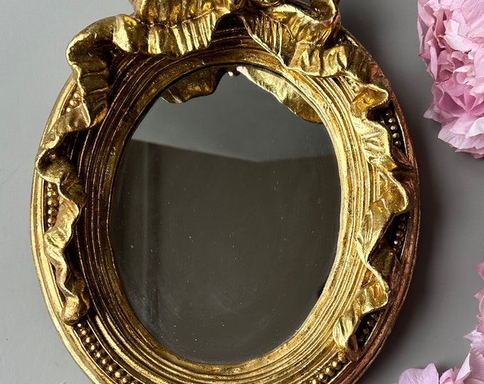 Gold Color Wall Mirror / Ornate Frame / Home Decor / Wall Display / 25 X 32 Cm 98 X 125 Inches
