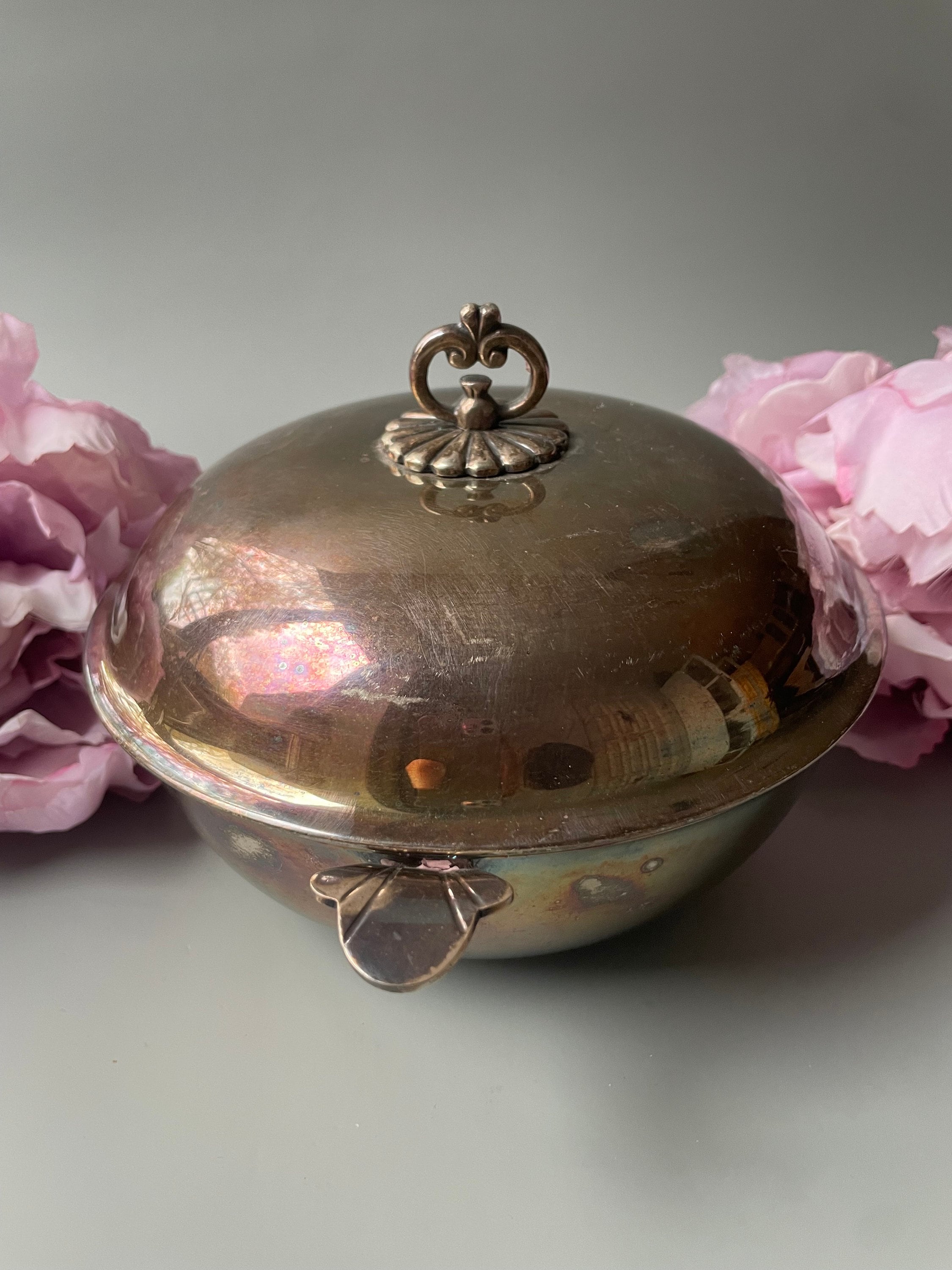 MAGNIFIQUE PETITE BOÎTE Ancienne en ARGENT Signée Huquenin EUR 145,00