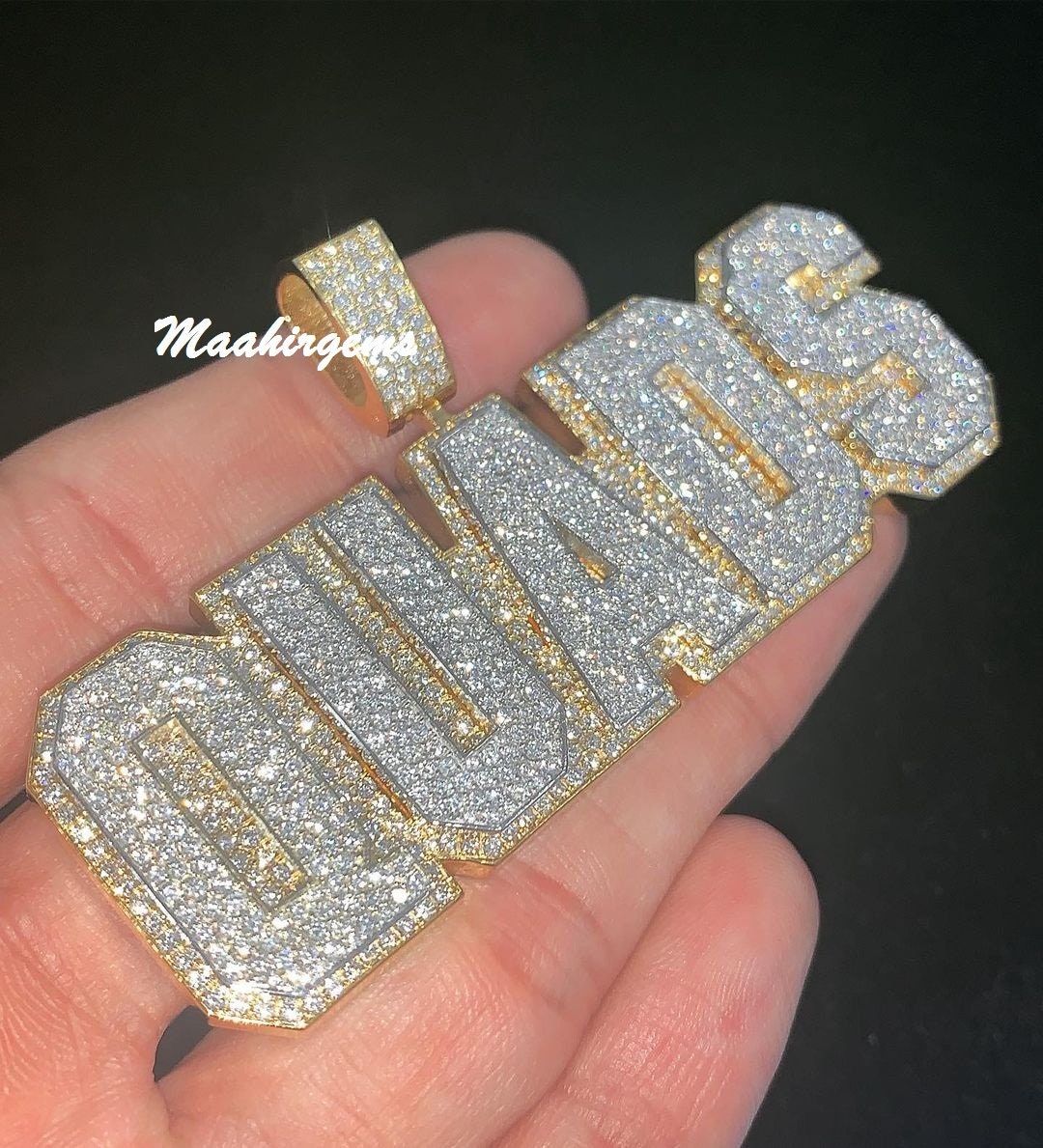 Iced out pendant custom deals