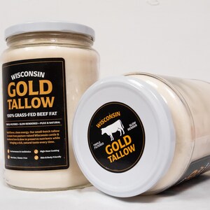 Wisconsin Gold Tallow: 100% grasgevoerd rundvlees