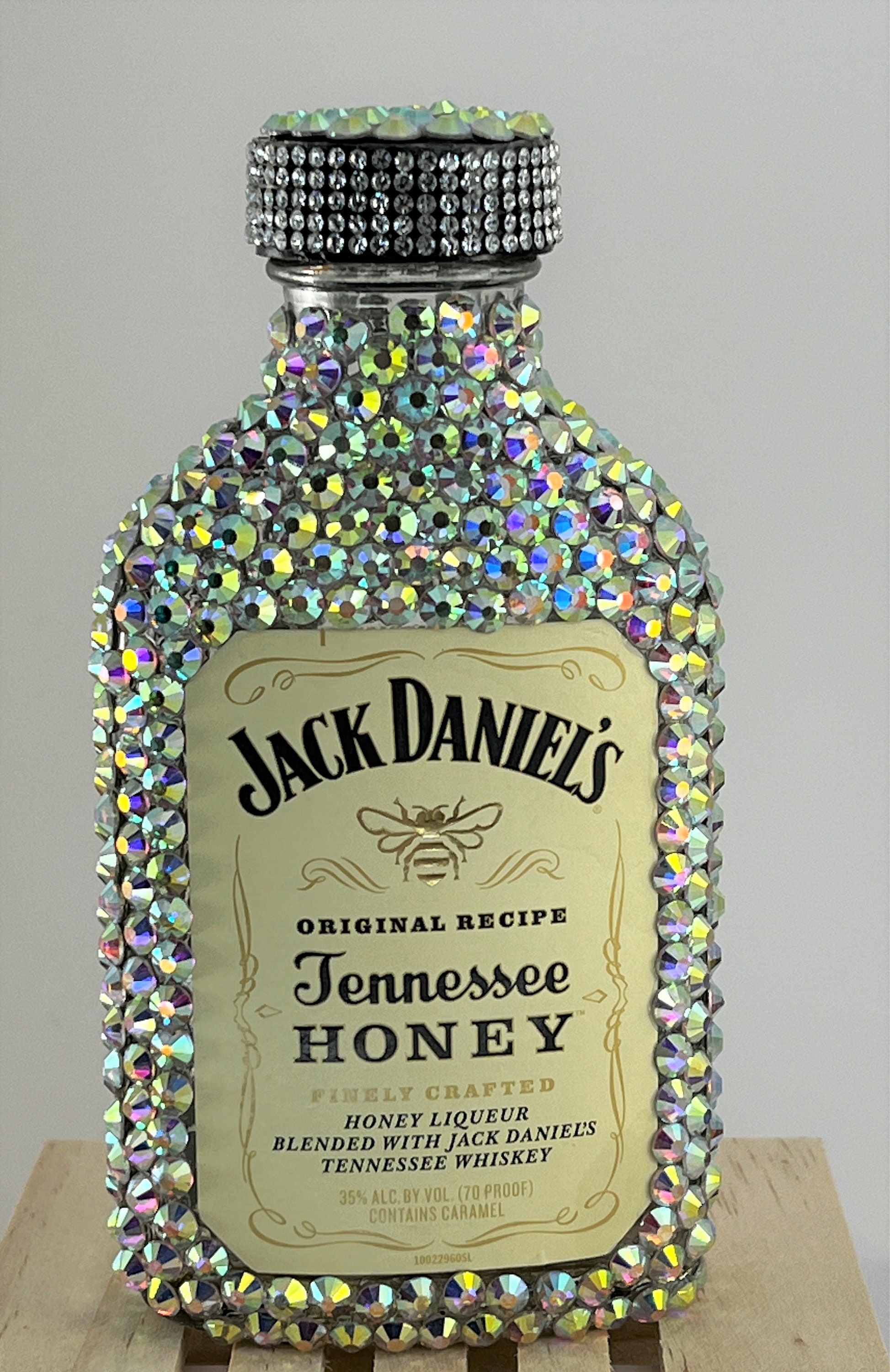 Tennessee Whiskey 1/2 Pint 2 Shots Bottle Decanter Bling