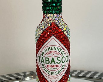 New Sealed Bedazzled Hot Sauce bottle Cayenne Pepper Food Sauce Drinks Bloody Mary Hot Wings Kitchen Bar