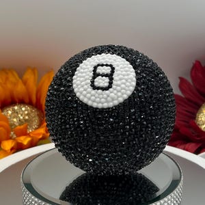Bling rhinestones Magic 8 Ball New with box Glam Decor Game Fortune Telling