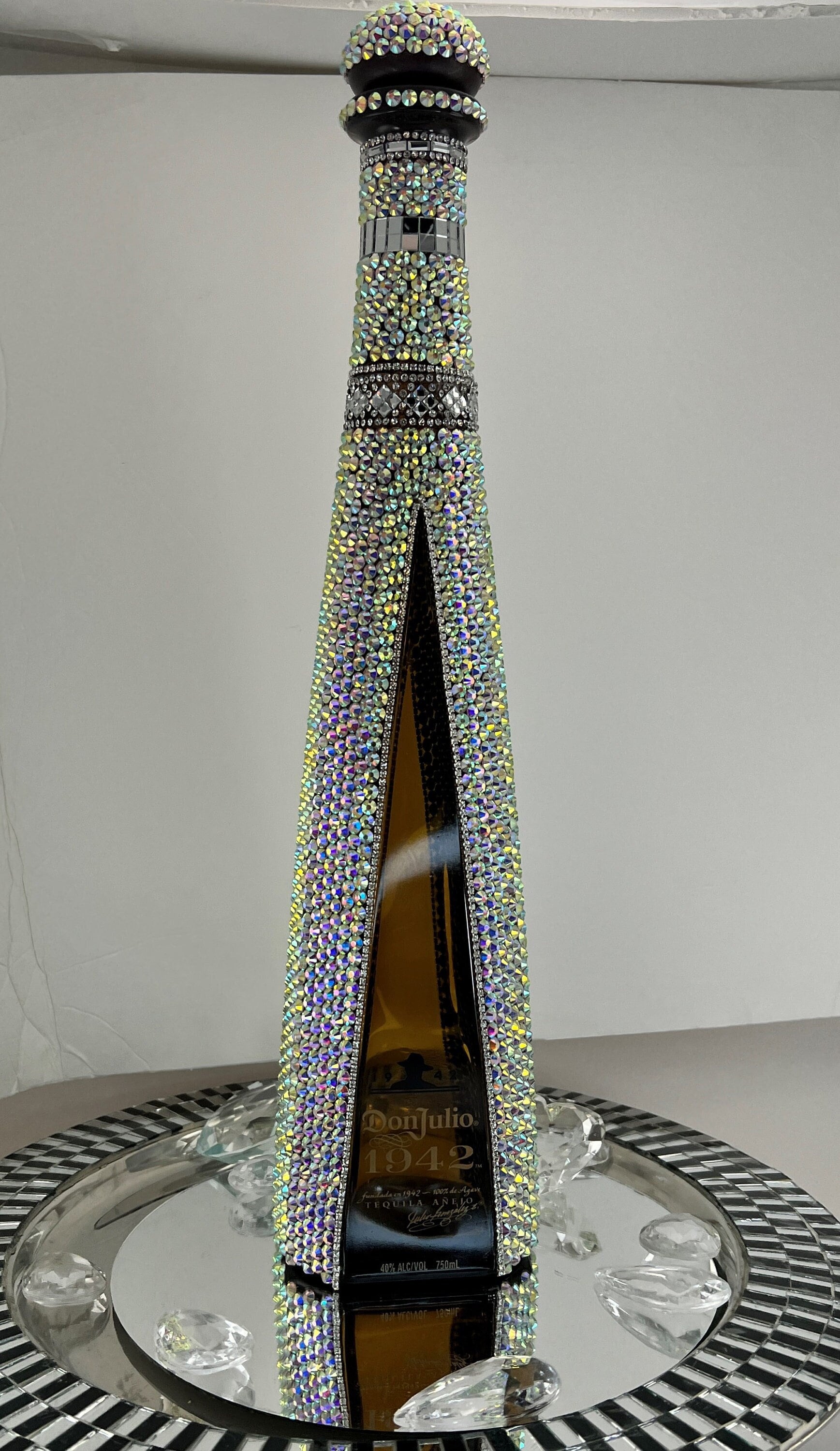 Don Julio 1942 Illuminated Silver Glitter Bottle 