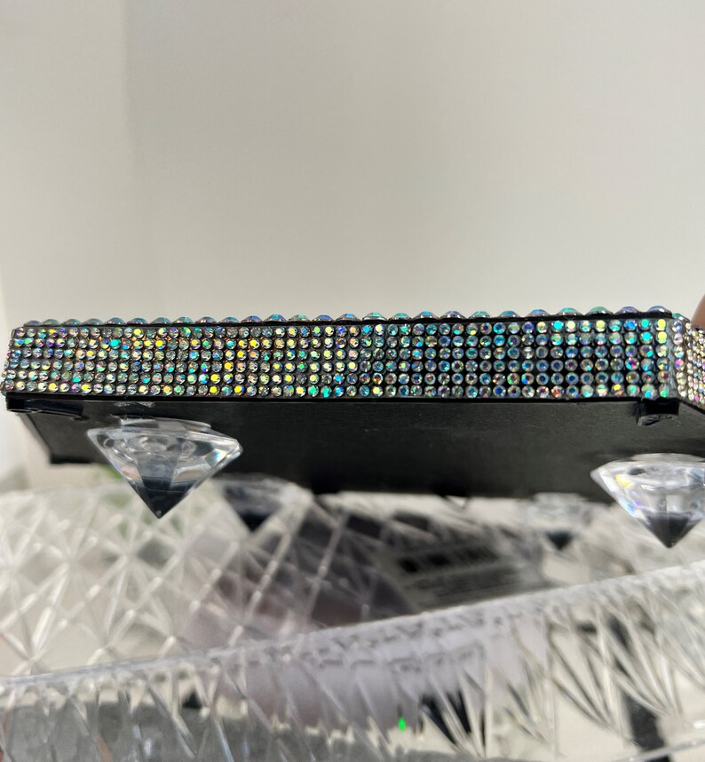 Bling Rhinestone Vanity Dresser Tray Mirror Glam Decor Etsy