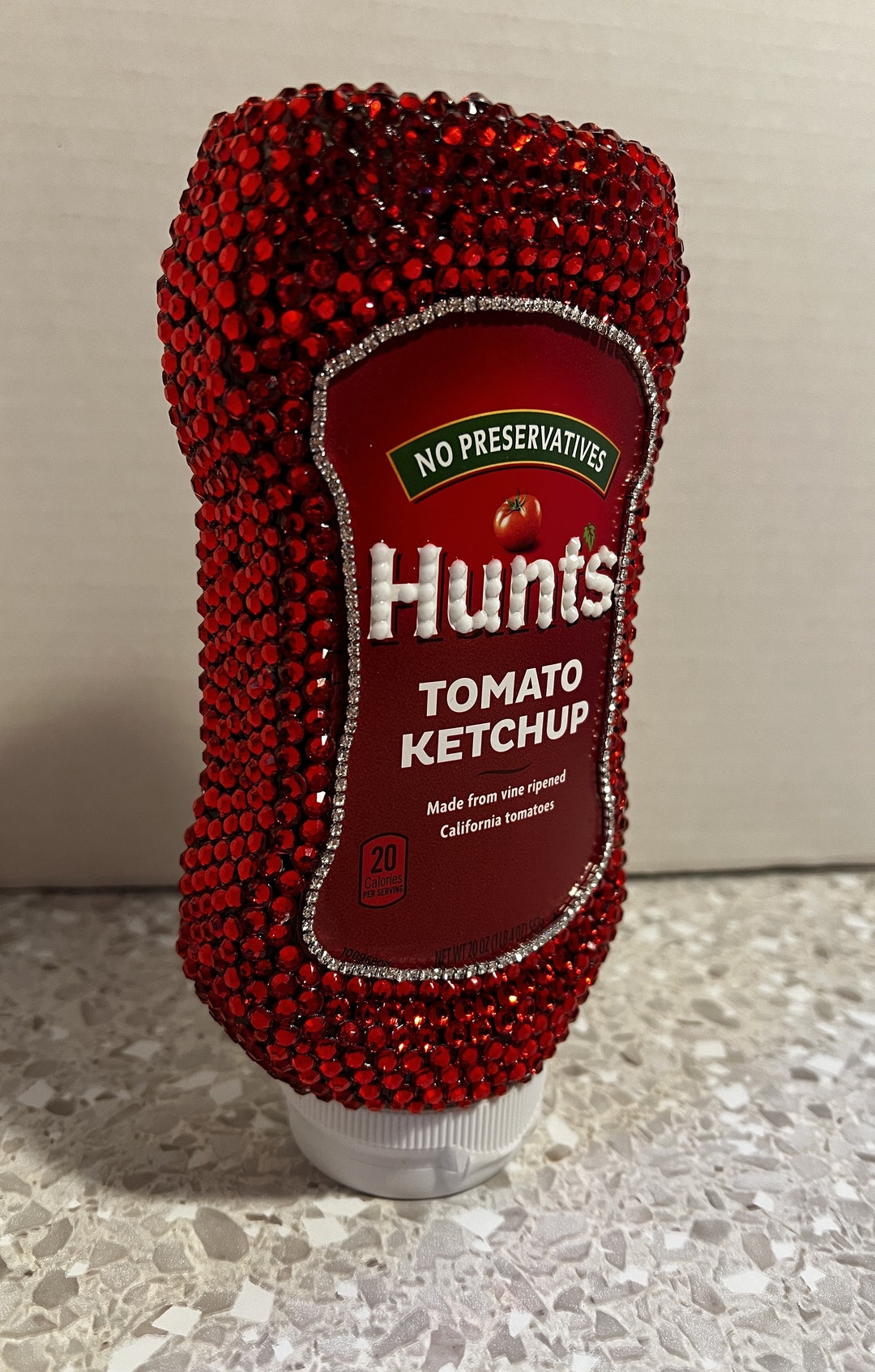 Bling Bedazzled Rhinestone Ketchup Bottle New Sealed Picnic Buffet