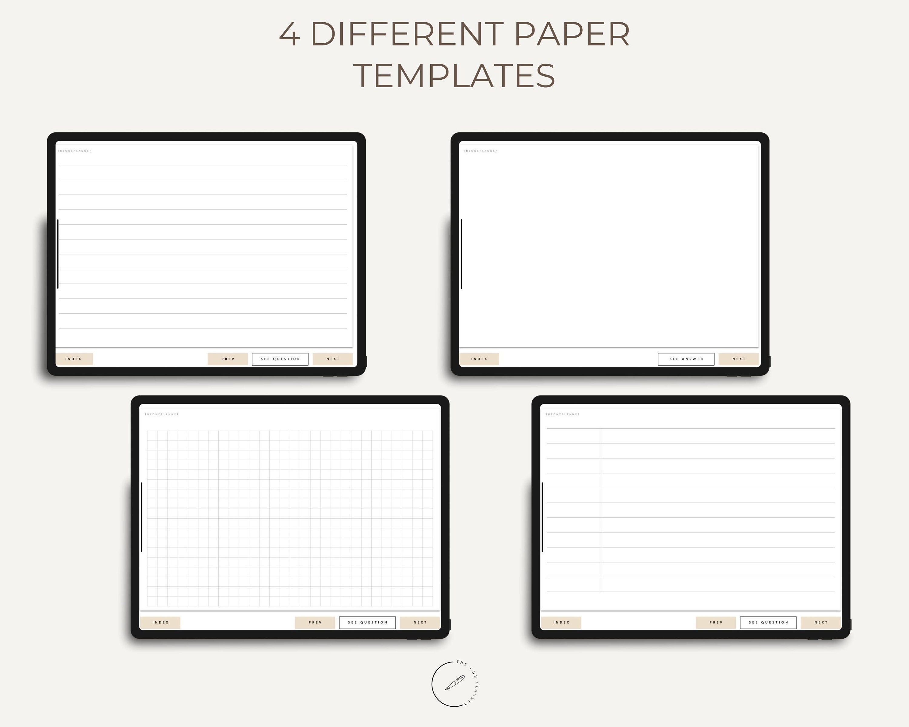 Handwritten Study Cards on iPad