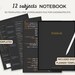 Digital Notebook 12 Hyperlinked Tabs Goodnotes Notability, Notebooks ...