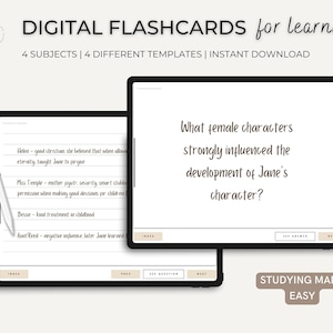 Digitale kaarten, Kaarten, Student College Flashcards, Revisiekaarten, iPad, Goodnotes, Notabililty, Leerkaarten voor studenten