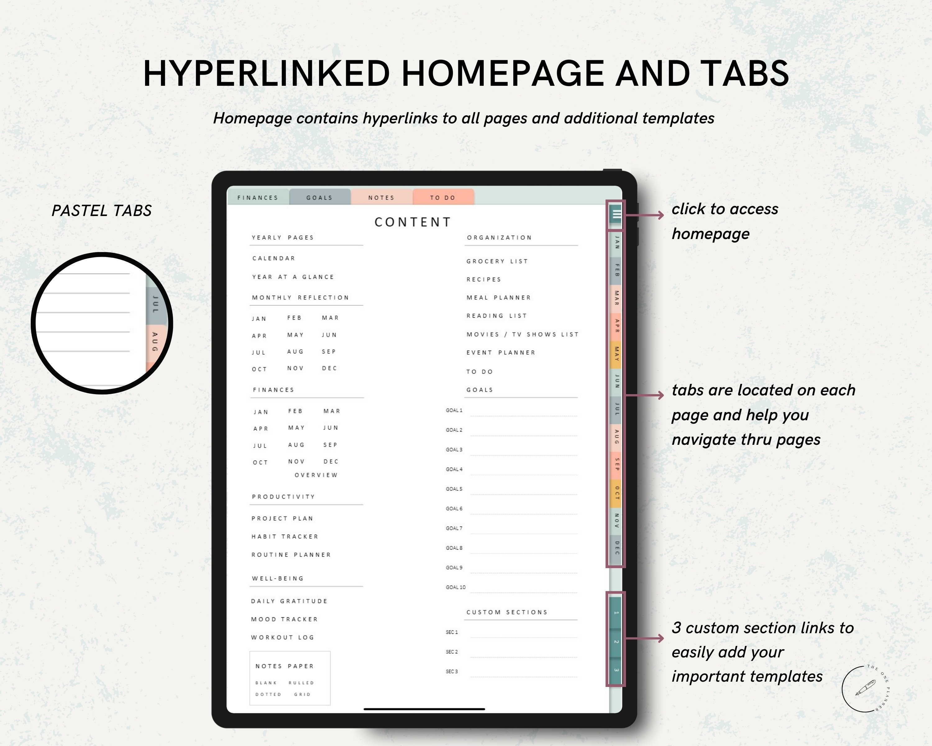 Digital Planner | Hyperlinked Planner | Goodnotes Planner | iPad ...