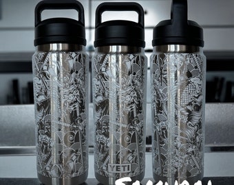 Samurai Tumbler | Japanese | koi | ninja | Father’s Day | engraved | anime | for him | for dad