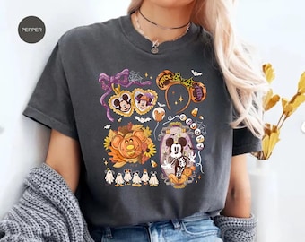 Comfort Colors Mickey & Friends Halloween Shirt Retro Disney Tee Mickey's Not So Scary Party Family Matching Shirt Disney Trip Shirts