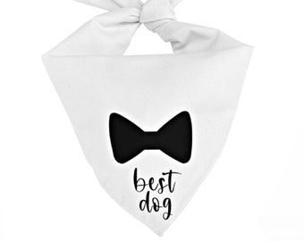 Best Dog Bandana, Dog Bow Tie Pet Bandana, Dog Wedding Attire, Puppy Bandana