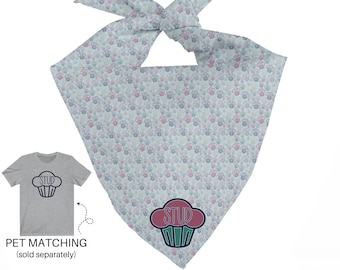 Stud Muffin Pet Bandana, Dog Owner Matching Bandana, Funny Dog Bandana