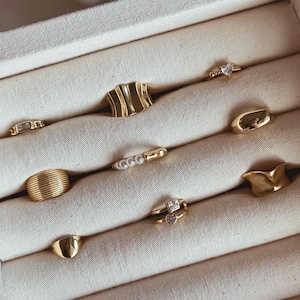 Minimalist Gold Ear Cuffs collection - 1 / none piercing 925 Sterling Silver 14k Gold Plated