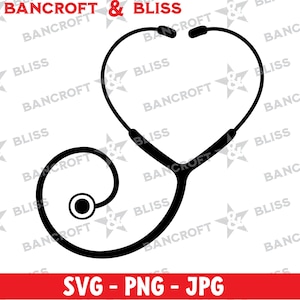 Stethoscope SVG Nurse SVG Medical SVG Hospital svg Stethoscope png Graphic Clip Art | T-shirt Digital Download | Heat Press, Heat Transfer