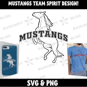 Mustang SVG Mustang Baseball SVG Mustang Football SVG Mustang Mascot svg School Sport Logo Mustang Shirt svg Team Spirit Printable Design