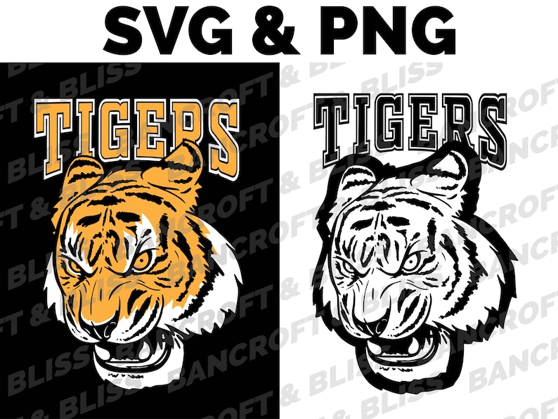 Tiger Svg Tiger Png Tiger Baseball SVG Tiger Football SVG Tiger Mascot ...