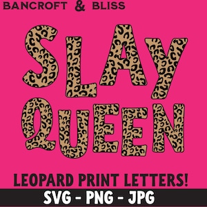 leopard print letters cheetah print font leopard print svg cheetah print svg