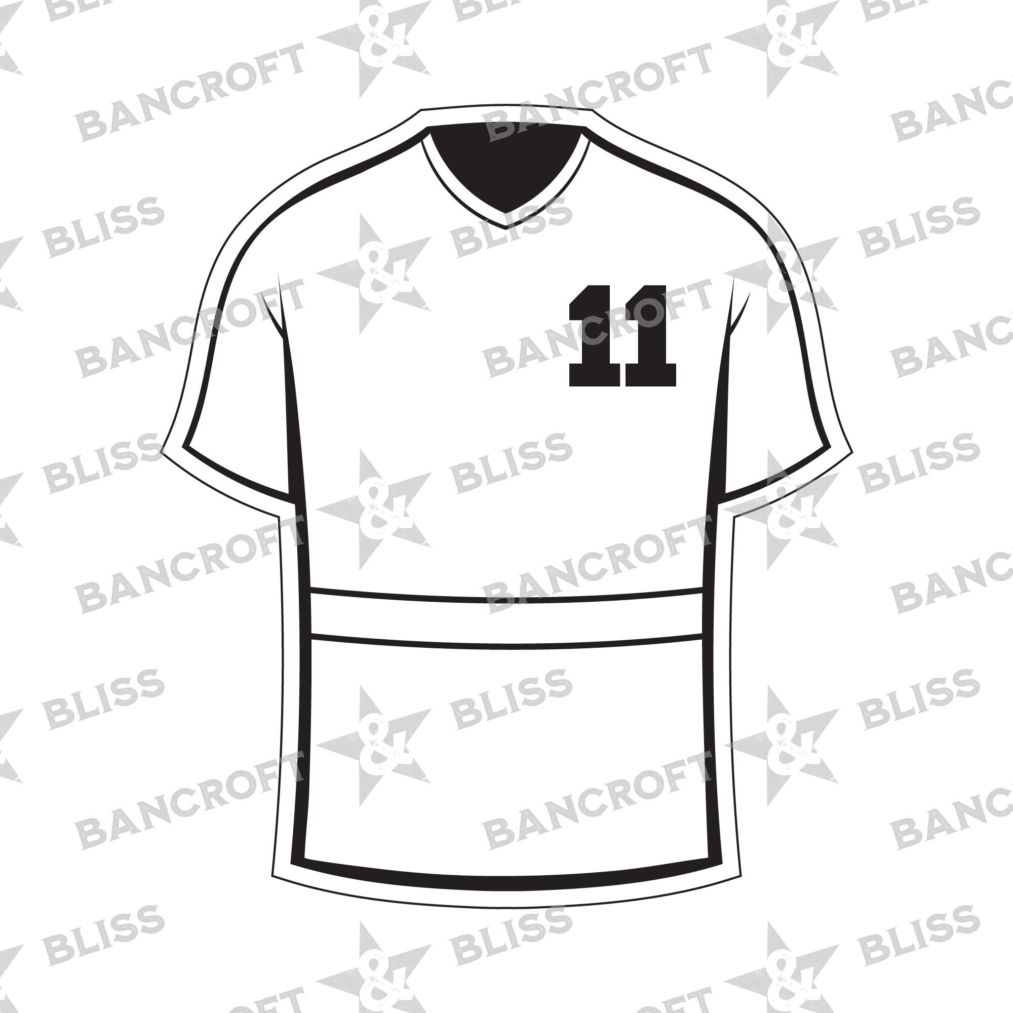 Soccer Jersey Art Instant Download Front & Back SVG PNG Etsy