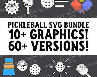 Pickleball SVG Pickleball Player SVG Pickleball Ball SVG Pickleball svg bundle Pickleball png  svg digital download Pickleball Clip Art