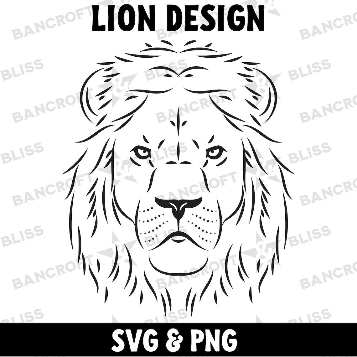 Lion Svg Lion Clipart Svg Lion Art Lion Graphic Male Lion Svg Lion Line