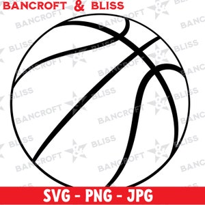 Basketball svg | Basketball Digital Download | Basketball Graphic svg | Basketball Ball Art - Instant Download - SVG, PNG, JPG - Line Art -