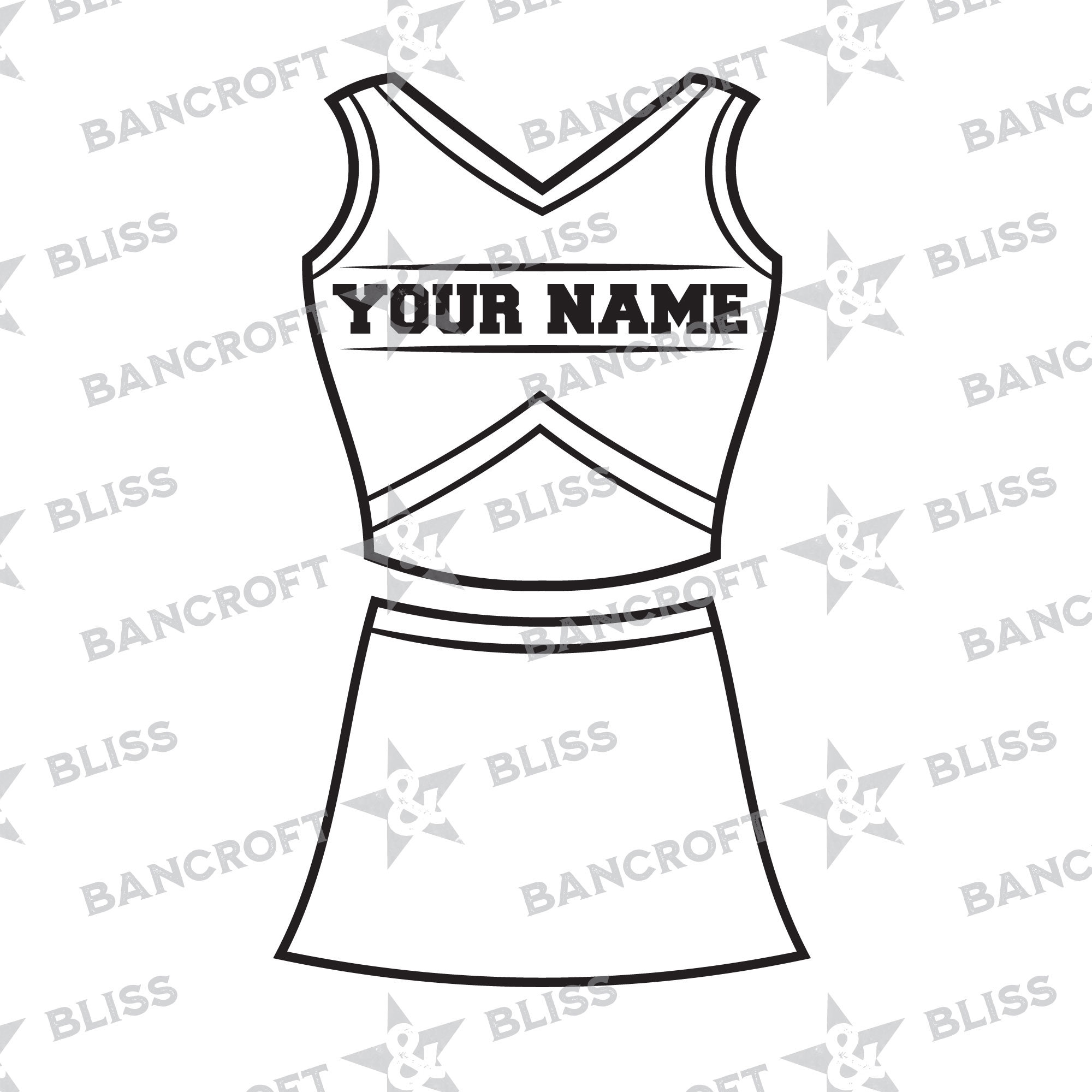 Cheerleader Uniform SVG Cheerleader SVG Cheerleader PNG Cheerleader