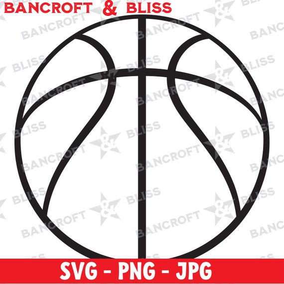 Basketball Instant Download SVG PNG JPG Illustrated Ball Etsy