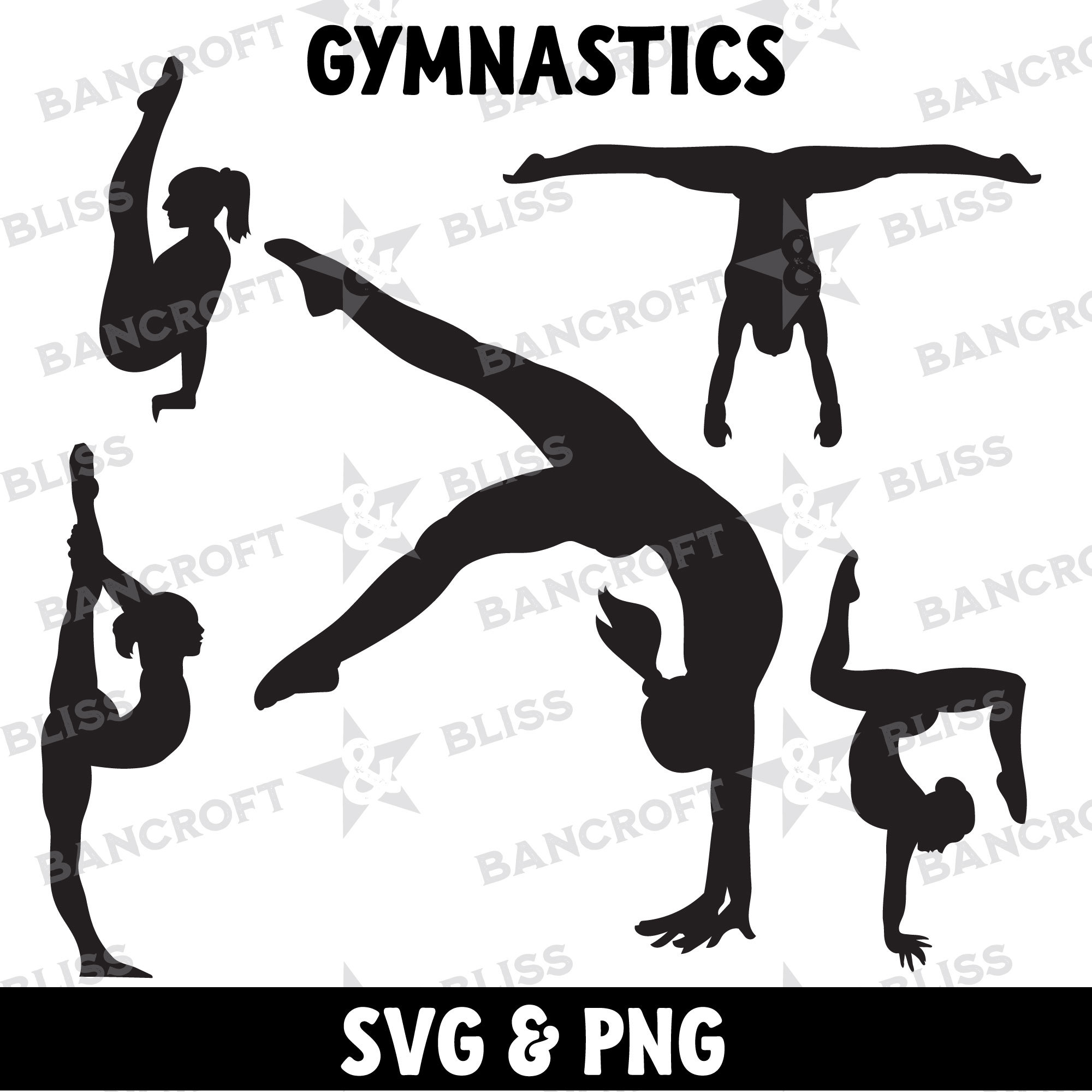 Gymnastics SVG Gymnast SVG Gymnastics Silhouette SVG Gymnastics Png ...