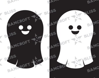 Cute Ghost HALLOWEEN SVG Halloween PNG Clip Art Ghost Digital Download Ghost Decoration File Halloween Digital Halloween Vector Ghost Design