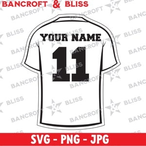 Fußball Trikot SVG Fußball-Shirt Vektor Fußball Uniform SVG Fußball Clipart Fußball Digitaler Download PNG Laser-Datei Silhouette Cricut Crafter