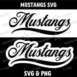 Mustang SVG Mustang Baseball SVG Mustang Football SVG Mustang Mascot svg School Sport Logo Mustang Shirt svg Team Spirit Printable Design