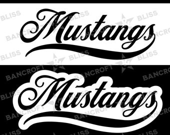Mustang SVG Mustang Baseball SVG Mustang Football SVG Mustang Mascot svg School Sport Logo Mustang Shirt svg Team Spirit Printable Design