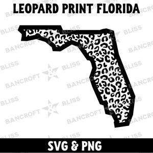 Florida SVG Leopard Print Florida svg Leopard Print SVG Leopard Muster Instant Digital Leopard Print SVG Grafik
