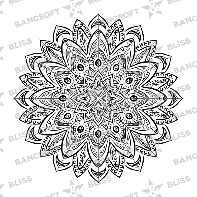 Mandala Digital Download | Design Vector | SVG, PNG, JPG | Cricut ...