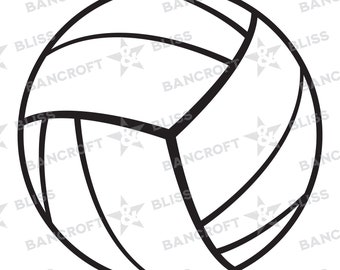 Volleyball svg | Volleyball Digital Download - SVG, PNG, JPG - Illustrated Ball Design - Cricut, Glowforge, Laser, Heat Transfer