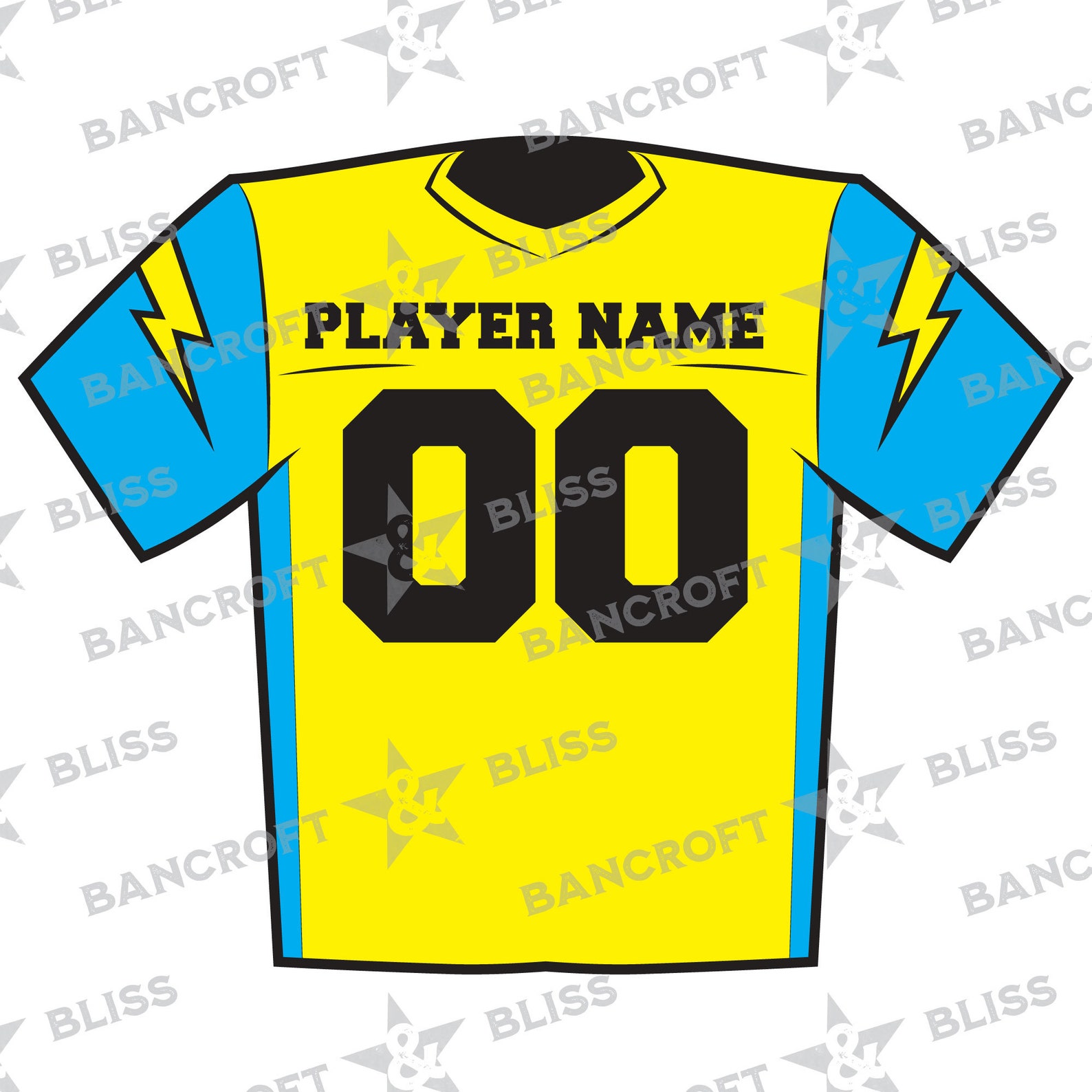 Football Jersey SVG Football SVG Jersey Style Clip Art Jersey Etsy