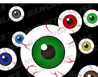 Bloodshot Eyeball Svg Spooky Eye svg Blood Shot Eye Halloween svg Eyeball Graphic for Halloween Party Digital Download Bloodshot Eye png