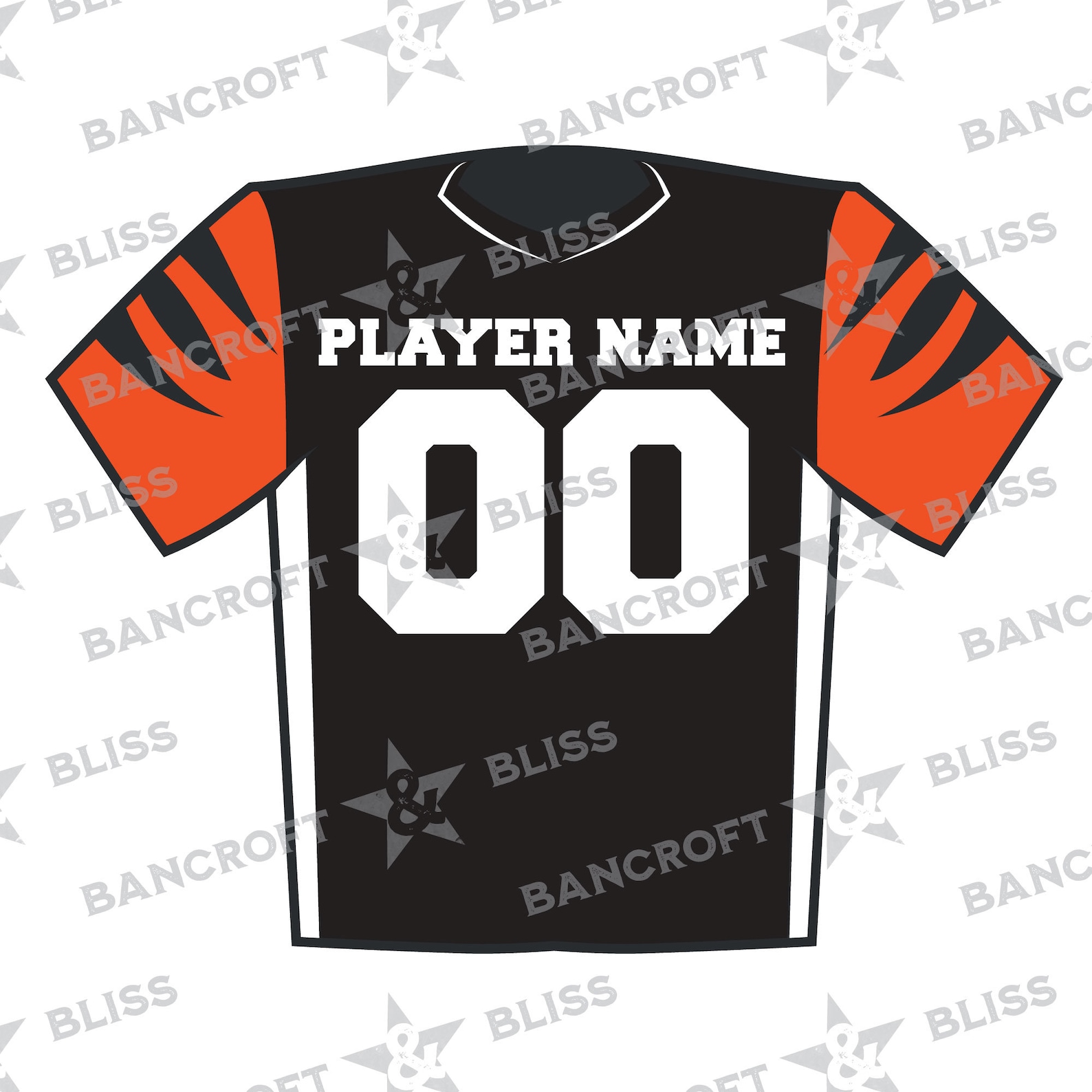Football Jersey SVG Football SVG Jersey Style Clip Art Jersey Etsy