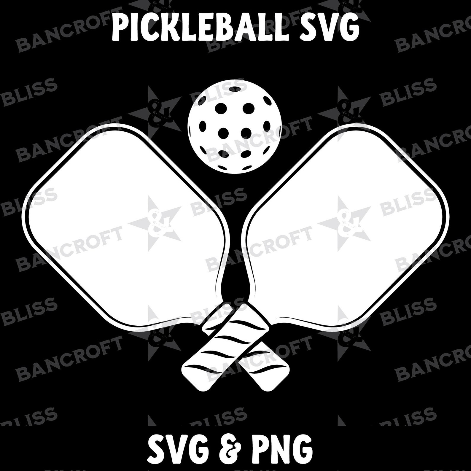 Pickleball Logo SVG Pickleball SVG Pickleball Ball SVG Etsy