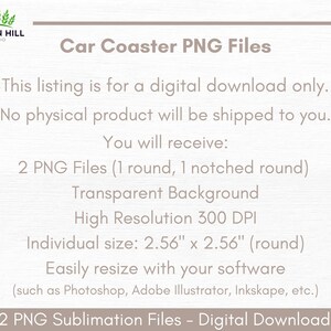 Description of what is included with purchase. Digital file only. 2 PNG files. 300 DPI.  Individual sizes are 2.56" x 2.56". Can be easily resized with customer owned software if needed.