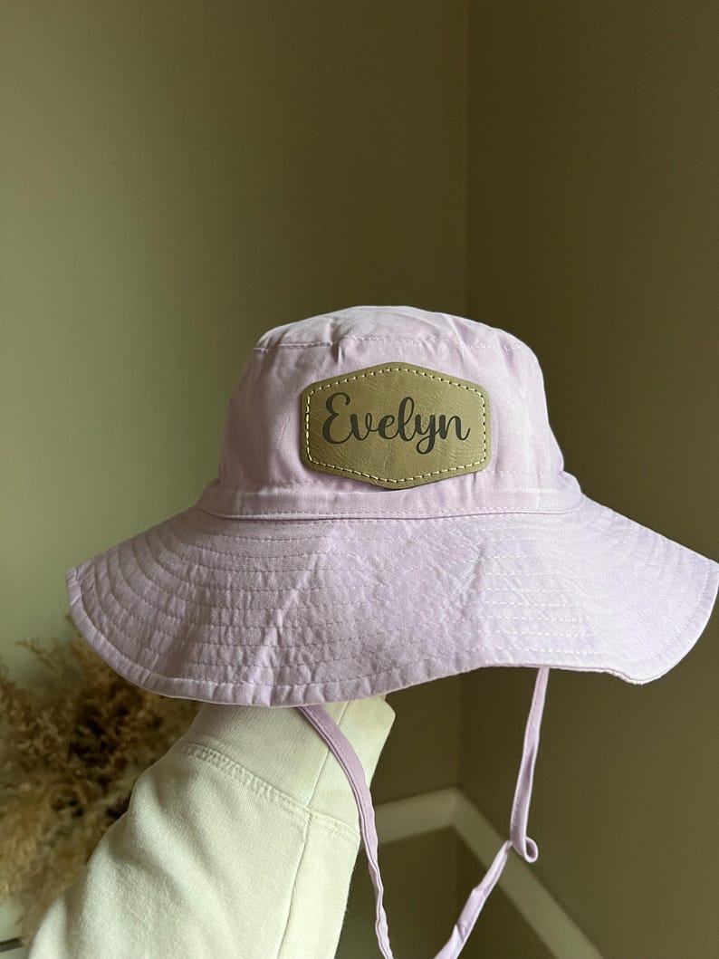 Personalized Baby Sun Hat: Adjustable 50SPF Beach Bonnet image 9