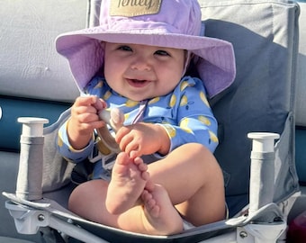Personalized Baby Sun Hat: Adjustable 50SPF Beach Bonnet