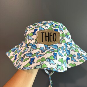 Personalized Baby Sun Hat: Adjustable 50SPF Beach Bonnet image 8