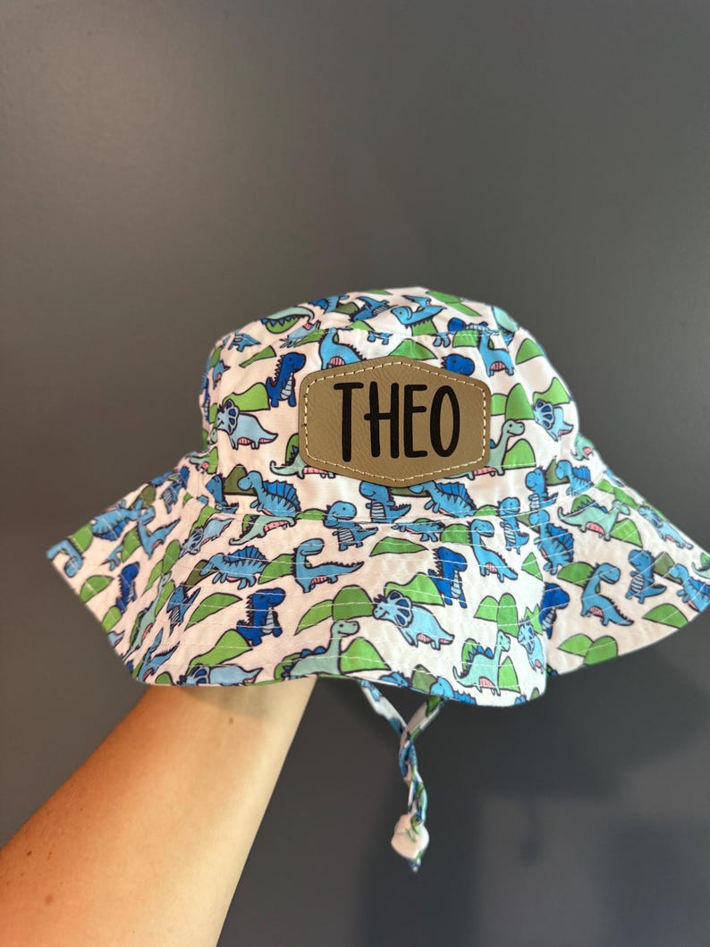 Personalized Baby Sun Hat: Adjustable 50SPF Beach Bonnet image 8