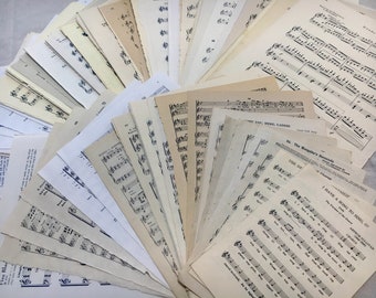 Vintage Music Paper Parcel