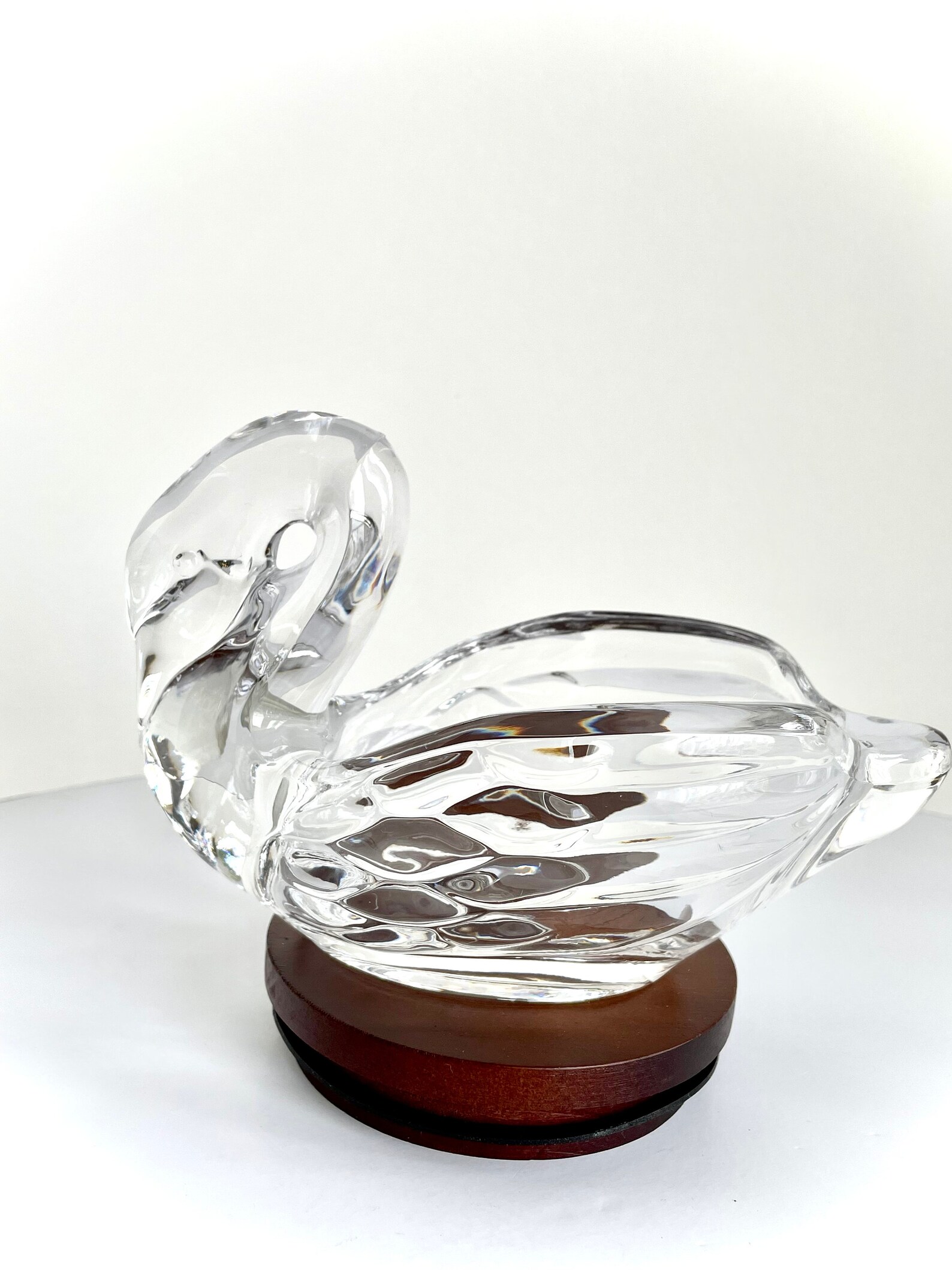 Lenox Crystal Swan with Original Box Etsy