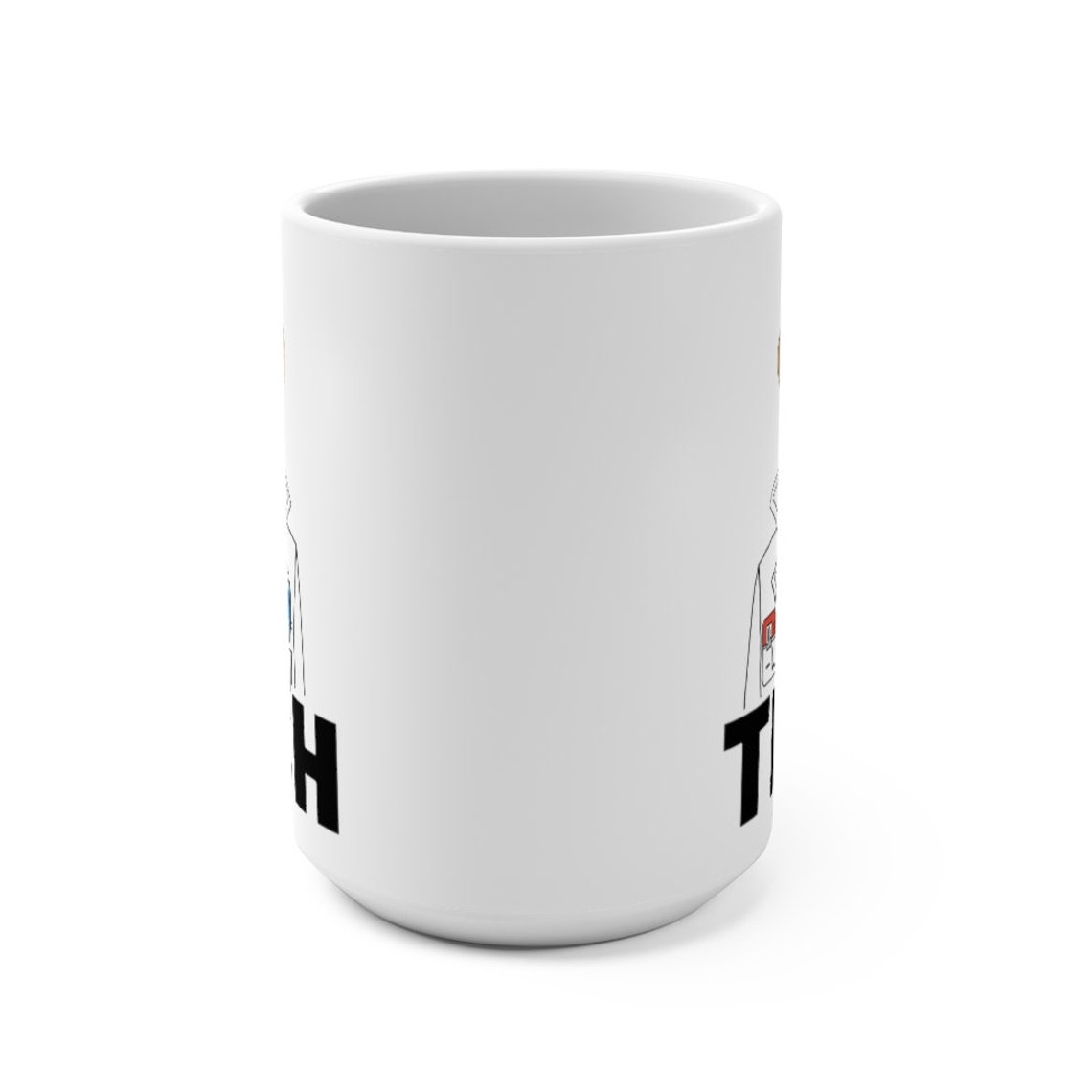 Lab Tech Mug 15oz, Coffee Mug, Tee Cup, Laboratory, Scientist, Medical